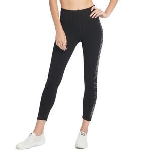 DKNY Womens Sport High-Waist Studded Logo Leggings Size XL